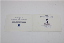 Phil Mickelson & Champion David Duval Signed 1997 Tour Championship Scorecard JSA ALOA