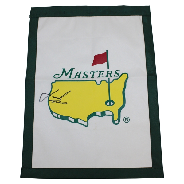 Jordan Spieth Signed Undated Masters Garden Flag JSA ALOA
