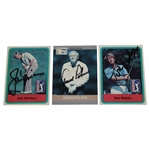 Arnold Palmer, Jack Nicklaus, & Tom Watson Signed Pro-Set Golf Cards JSA ALOA