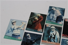 Sutton, Geiberger, January, & Six (6) Others Signed Pro-Set Golf Cards JSA ALOA