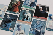 Sutton, Geiberger, January, & Six (6) Others Signed Pro-Set Golf Cards JSA ALOA