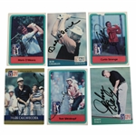Six (6) Major Champions Signed Pro-Set Golf Cards JSA ALOA