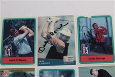 Six (6) Major Champions Signed Pro-Set Golf Cards JSA ALOA