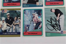 Six (6) Major Champions Signed Pro-Set Golf Cards JSA ALOA