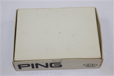 Complete Dozen Ping Eye Karsten White/Purple Golf Balls In Original Box