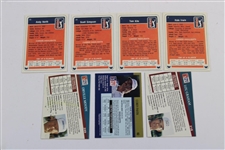 Seven (7) Us Open Champions Signed Pro-Set Golf Cards JSA ALOA