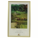 Artist Bernie Fuchs Signed Ltd Ed 1992 Ameritech Senior Open Poster 4/250 - Framed
