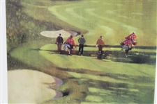 Artist Bernie Fuchs Signed Ltd Ed 1992 Ameritech Senior Open Poster 4/250 - Framed
