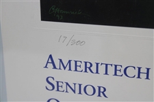 Ameritech Senior Open Ltd Ed 5Th Anniversary Artist Signed Poster - Framed