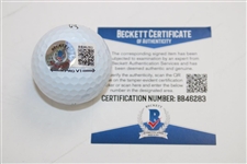 Lee Elder Signed Masters Logo Golf Ball Beckett #Bb46283