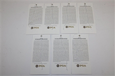 2009 PGA Championship Complete Seven (7) Day Monday-Sunday Ticket Set