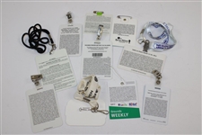 Ten (10) Various PGA Tour Badges Including Tiger Win 2007 Buick Open