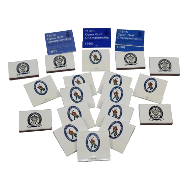 Asst. Twenty-One (21) Matchbooks From Major Championships