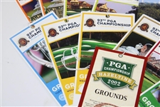Twenty (20) Various PGA Championship Day Tickets From Multiple Years