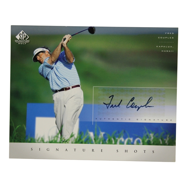 Fred Couples Signed Upper Deck Signature Shots Large 8x10 Card JSA ALOA