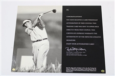 Fred Couples Signed Upper Deck Signature Shots Large 8x10 Card JSA ALOA
