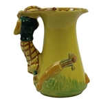 Vintage Burleigh Ware Yellow Golfer Themed Mug - Burslem, England