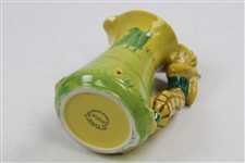 Vintage Burleigh Ware Yellow Golfer Themed Mug - Burslem, England
