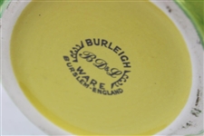 Vintage Burleigh Ware Yellow Golfer Themed Mug - Burslem, England