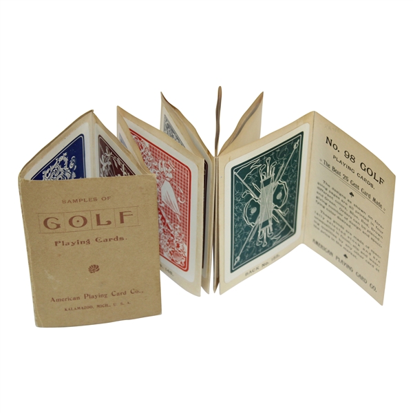 Circa 1905 Salesman Samples of Golf Playing Cards By American Playing Card Co.