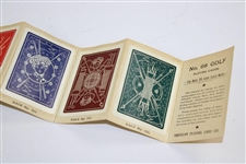 Circa 1905 Salesman Samples of Golf Playing Cards By American Playing Card Co.