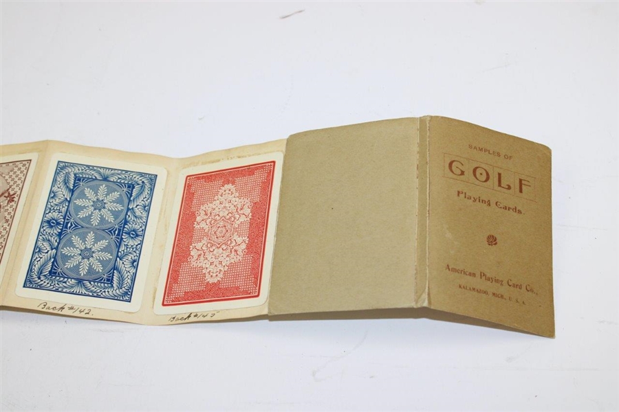 Circa 1905 Salesman Samples of Golf Playing Cards By American Playing Card Co.