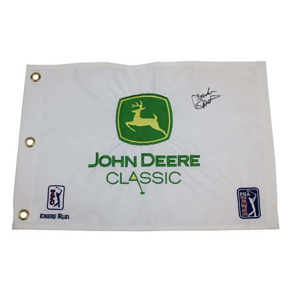 Jordan Spieth Signed John Deere Classic Embroidered Flag - 1St Win JSA/Aloa