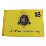 Keegan Bradley Signed 2011 PGA Championship at Atlanta athletic Club Flag JSA ALOA