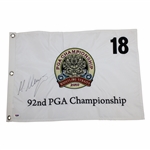 Martin Kaymer Signed 2010 PGA at Whistling Straits Embroidered Flag PSA/DNA #M64765