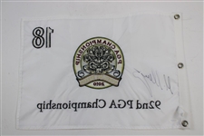 Martin Kaymer Signed 2010 PGA at Whistling Straits Embroidered Flag PSA/DNA #M64765