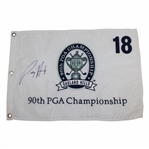 Padraig Harrington Signed 2008 PGA at Oakland Hills Embroidered Flag JSA ALOA