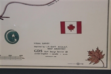 Capilano G&CC (Canada) J.P. Izatt Visual Survey Map - Framed