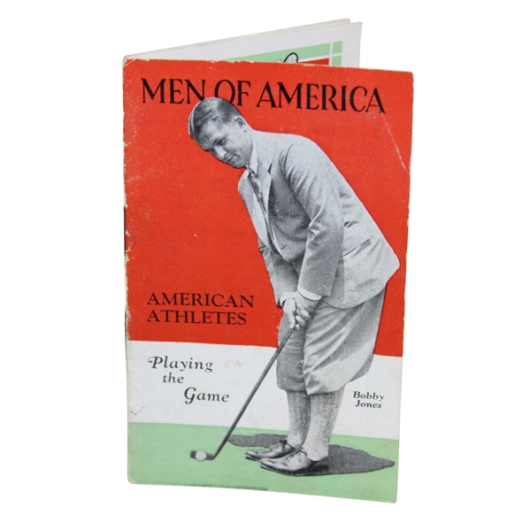 1929 Men In America American Athletes Booklet With Bobby Jones Cover with Rogers Hornsby