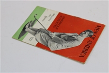 1929 Men In America American Athletes Booklet With Bobby Jones Cover with Rogers Hornsby