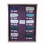 Ten (10) US Open Champs Signed Golf Balls/Gloves - Framed - Doug Sanders Collection JSA ALOA