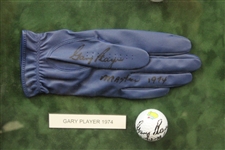 Ten (10) Masters Champs Signed Golf Balls/Gloves - Framed - Doug Sanders Collection JSA ALOA