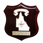 Gary Players 1996 Queensland Golf Union Award Plaque