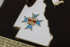 Gary Player's 1996 Queensland Golf Union Award Plaque