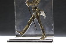Gary Player's 1982 Trofeo Johnnie Walker Barcelona Pro-Am Glass Display Statue