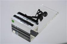Gary Player's 1982 Trofeo Johnnie Walker Barcelona Pro-Am Glass Display Statue