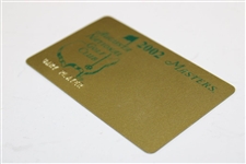 Gary Player's 2002 Augusta National Golf Club Personal Masters Tournament Credit Card