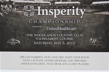 Gary Player's 2012 Insperity Championship Signed by Big Three & others JSA ALOA