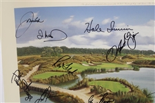 Gary Player's 2001 UBS Warburg Cup Signed Baxter Print by Arnie & more JSA ALOA