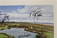 Gary Player's 2001 UBS Warburg Cup Signed Baxter Print by Arnie & more JSA ALOA