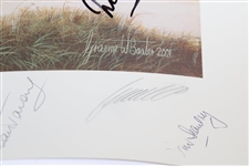 Gary Player's 2001 UBS Warburg Cup Signed Baxter Print by Arnie & more JSA ALOA