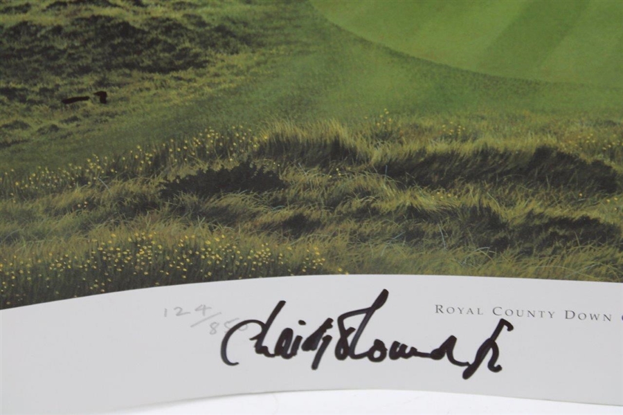 Gary Player's Royal County Down Golf Club LE 124/850 Print Signed by Christy O'Connor Jr. JSA ALOA