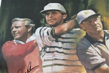 Gary Player's Big 3 Palmer, Nicklaus, & Player Signed 1997 Invitational Poster JSA ALOA