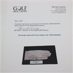 Bob Goalby Signed Golf Glove Display with 1968 Nameplate JSA ALOA