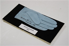 Herman Keiser Signed Golf Glove Display with 1946 Nameplate JSA ALOA