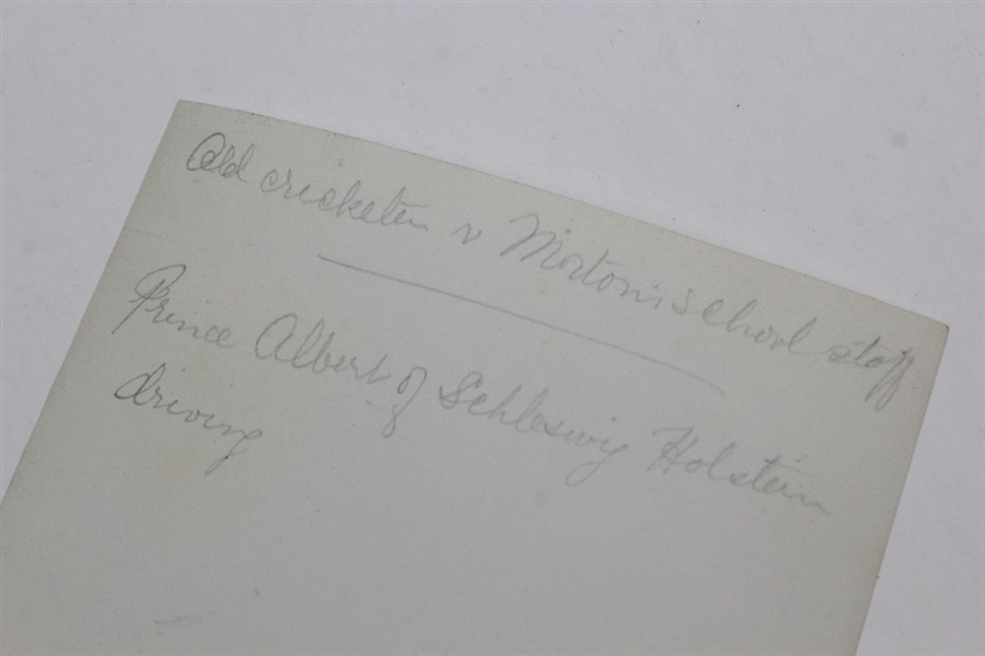 Prince Albert of Schleswig Holstein Driving Original Photo - Victor Forbin Collection
